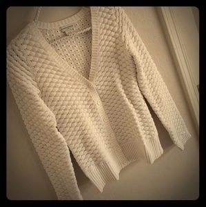 SOLD Banana Republic White Eyelet Cardigan XS